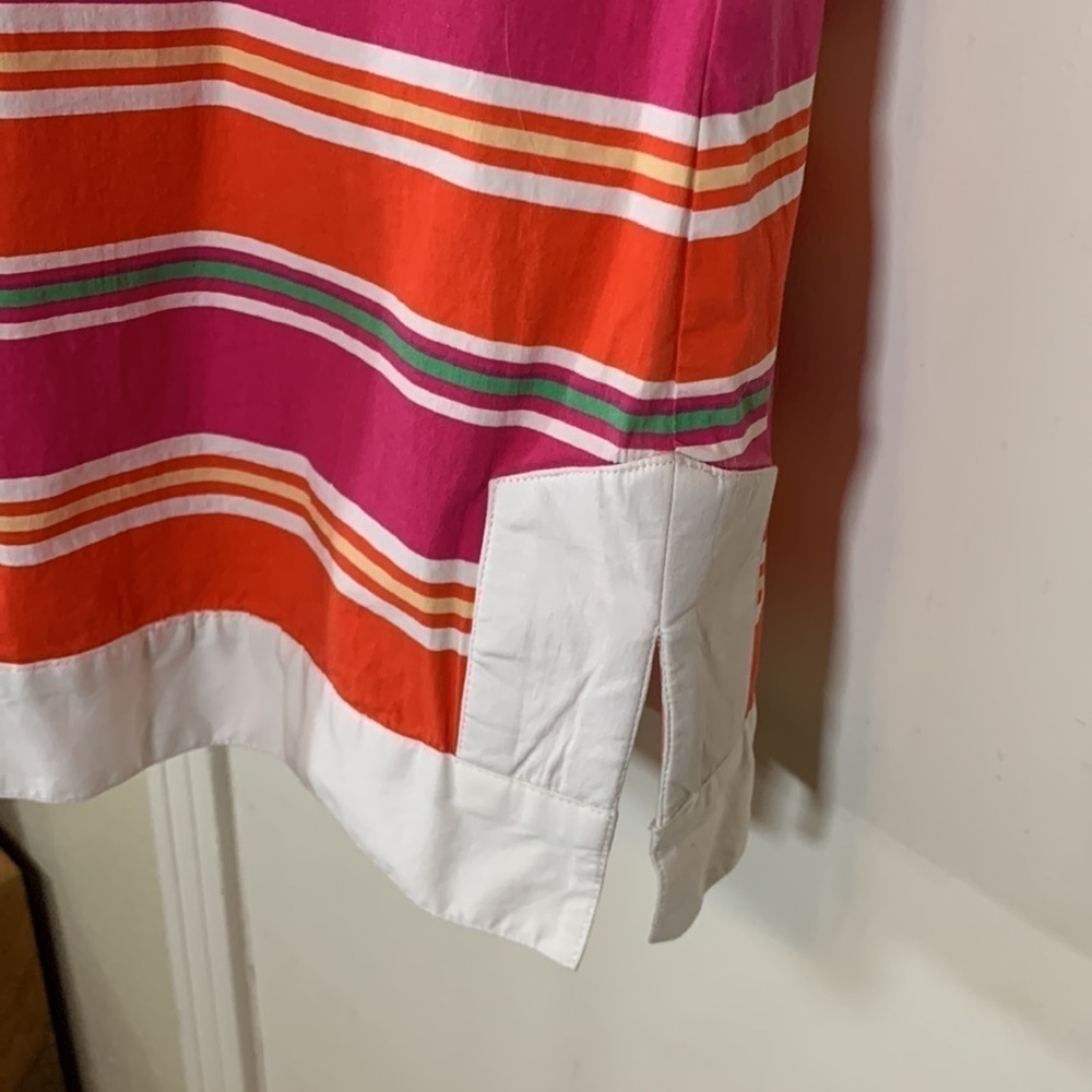 Tizzie Cotton Mini Striped Dress, S - Picture 5 of 11